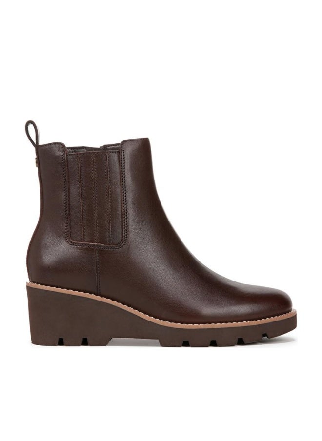 Vionic womens Aria Booties, Dark Brown Leather, 41 EU - Image 1