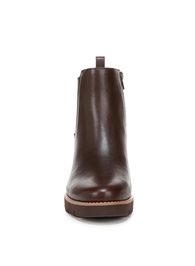 Vionic womens Aria Booties, Dark Brown Leather, 41 EU - Image 4