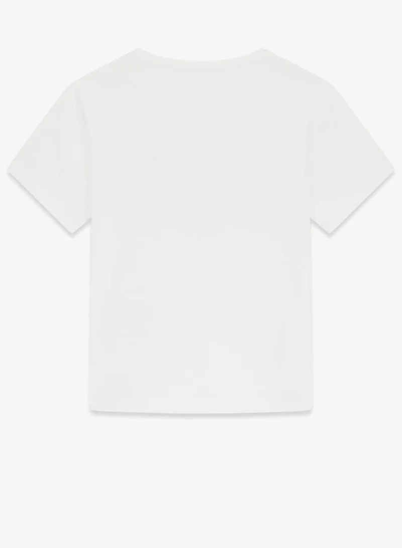 GUESS Kids Slogan Crew neck T-Shirt