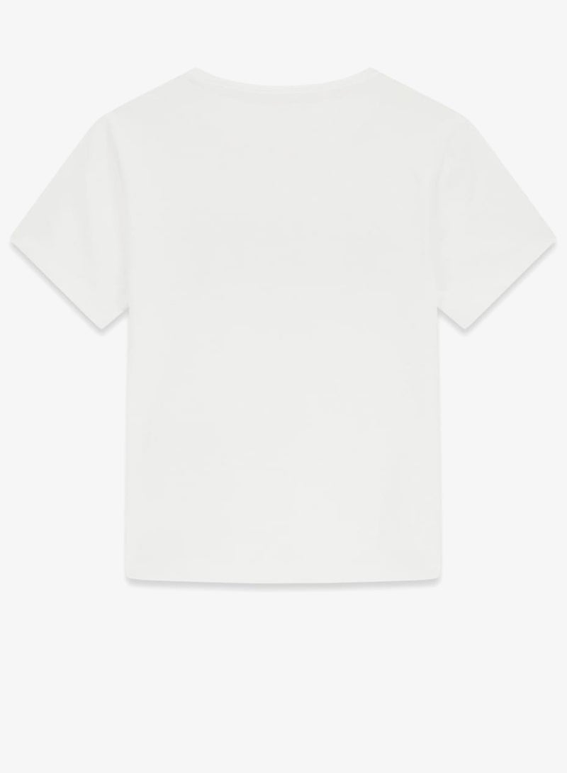 GUESS Kids Slogan Crew neck T-Shirt - Image 2