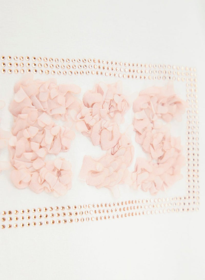 GUESS Kids Slogan Crew neck T-Shirt - Image 4