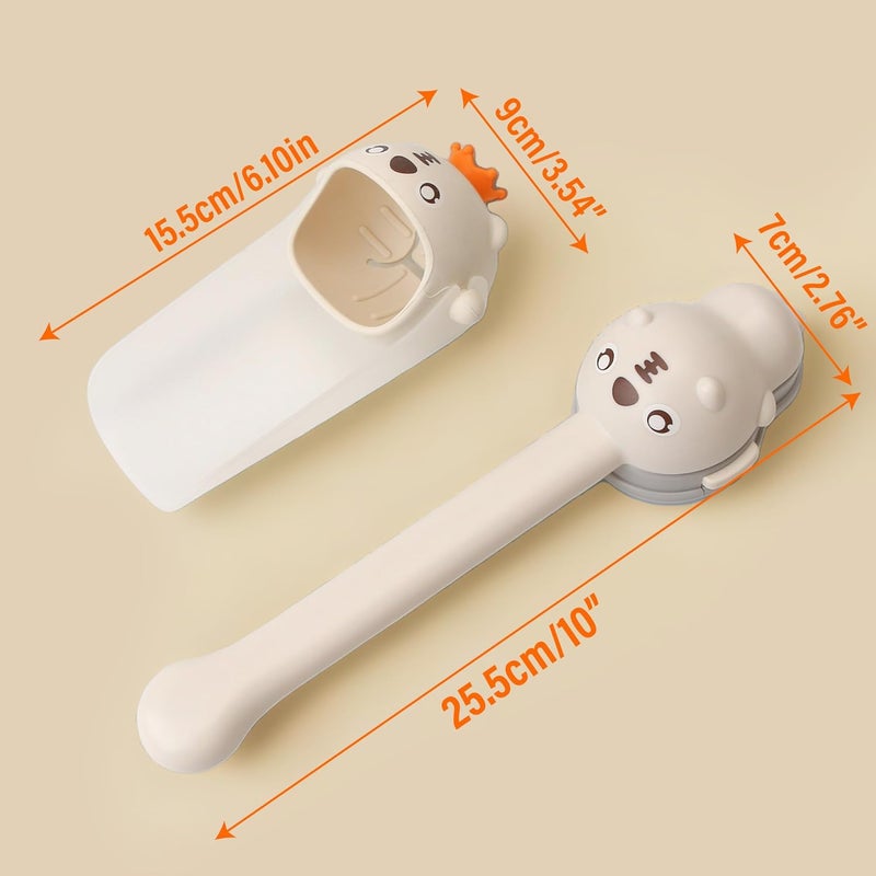 BuleVina 2PCSSet Faucet Handle Extender for Kitchen and Bathtub Sink Tap  Nozzle Hand Wash Helper for Sink  Bathroom Spout Universal Sink Handle Extenders Animal Design White - Image 2