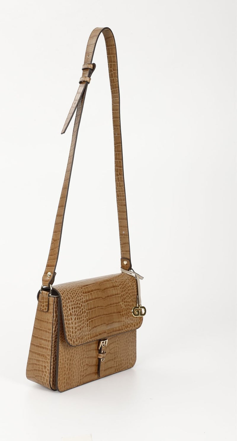 Gönderi(r) Gon Platinum Genuine Leather Medium Size Women's Shoulder Bag Q8254  - Image 3