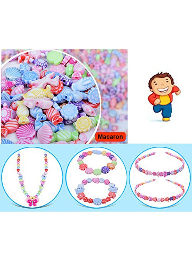 Warmtree toy 1200-Piece, Diy Mixed Shapes Acrylic Beads With Box For Kids Bracelets/Necklaces Inch - Image 2