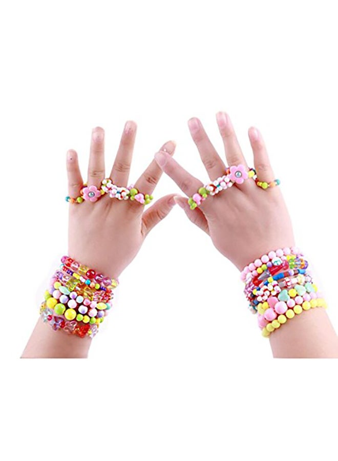 Warmtree toy 1200-Piece, Diy Mixed Shapes Acrylic Beads With Box For Kids Bracelets/Necklaces Inch - Image 3