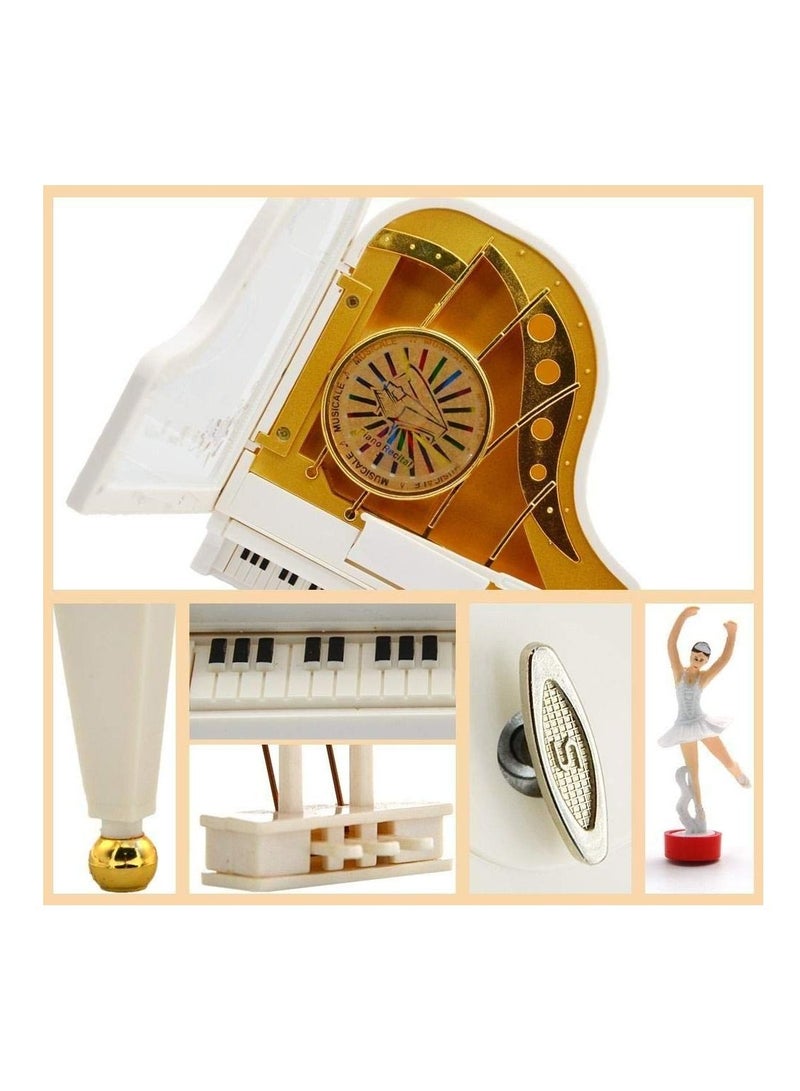 Valentine's day gift Dancing girl piano music box rotary ballerina box sky city music box crafts  - Image 4