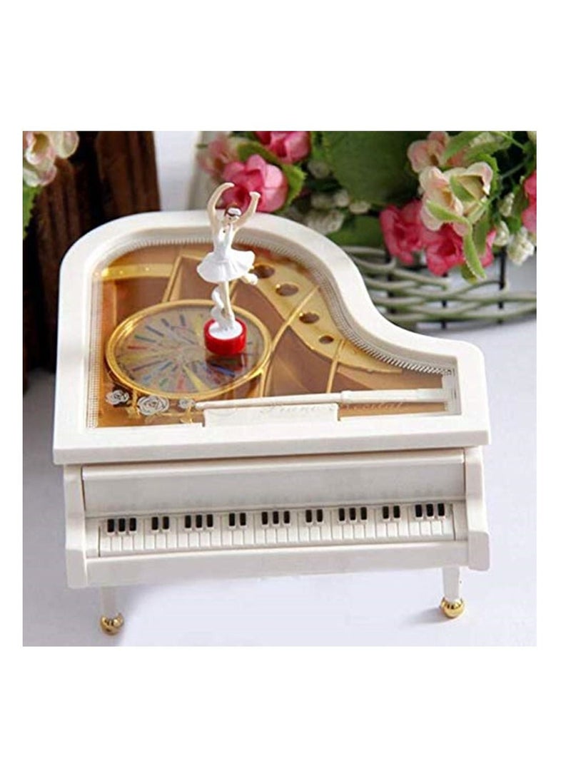 Valentine's day gift Dancing girl piano music box rotary ballerina box sky city music box crafts  - Image 2