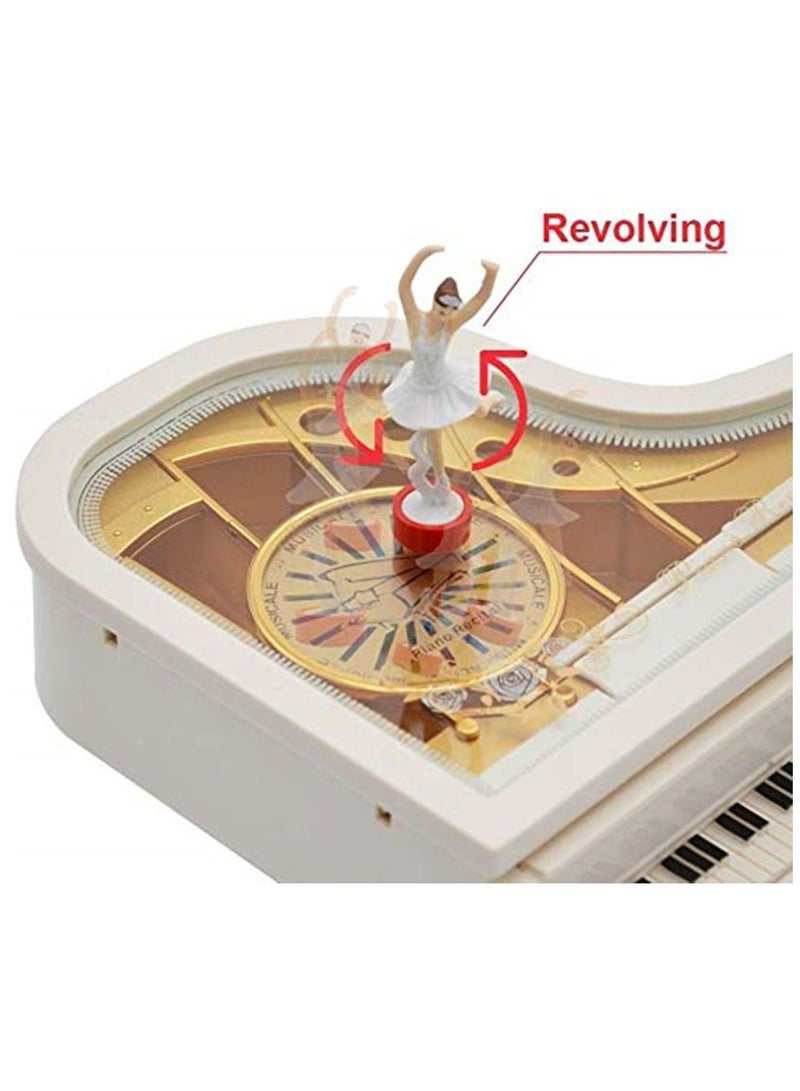 Valentine's day gift Dancing girl piano music box rotary ballerina box sky city music box crafts  - Image 3