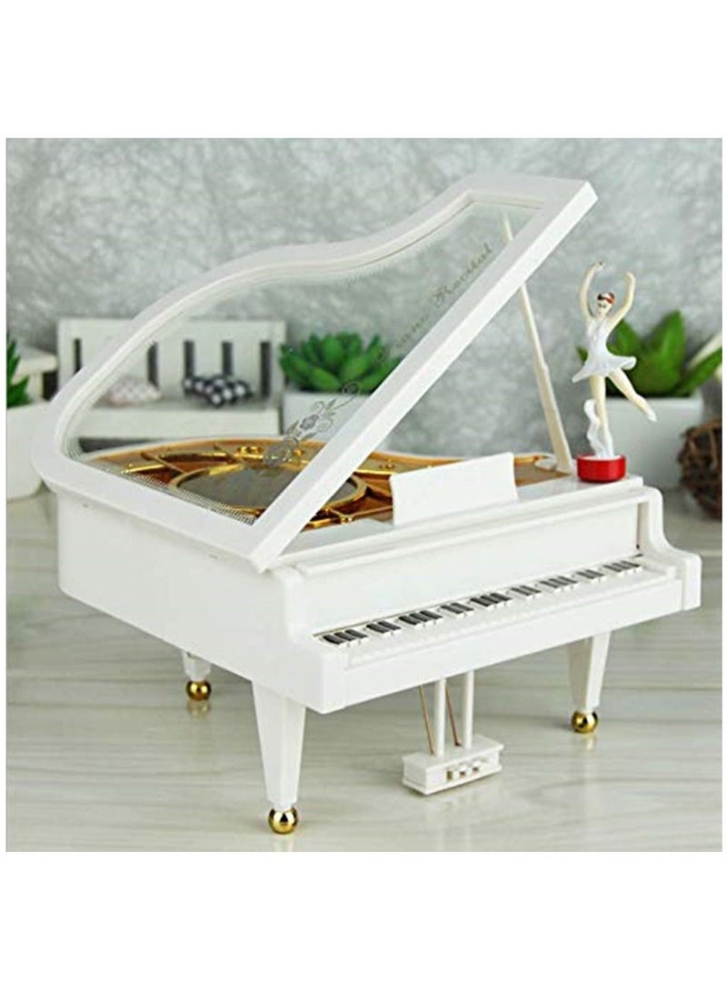 Valentine's day gift Dancing girl piano music box rotary ballerina box sky city music box crafts  - Image 5