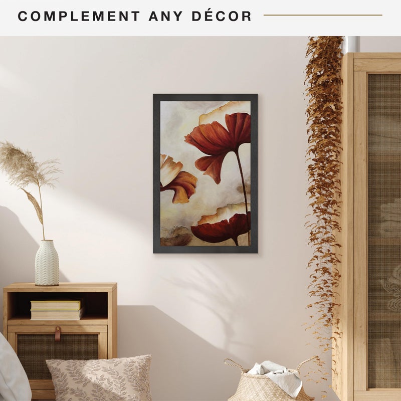 MCS Studio Gallery 14x22 Poster Frame Black Woodgrain Engineered Wood, Vertical & Horizontal Wall Hanging Large Picture Frame for Photos, Posters & Art Prints (1-Pack) - Image 3