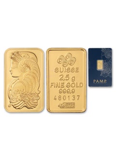PAMP RAK GOLD - Suisse Pamp Queen 24K (999.9) 2.5g Gold Mined Bar  - Image 3