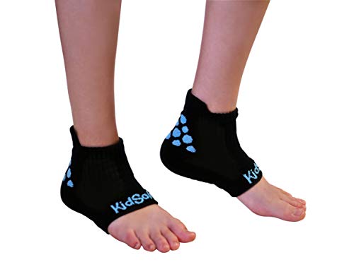 KidSole RX Gel Sports Sock for Kids with Heel Sensitivity from Severs Disease (Toddler 11-2, Black) - Image 2