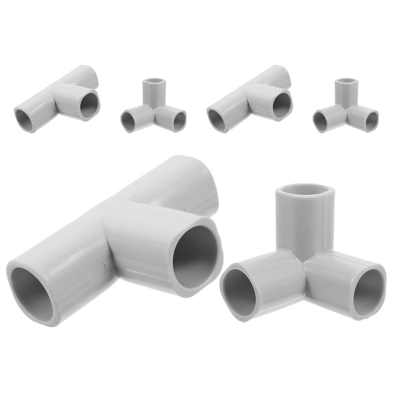 6pcs 3 Way Furniture Grade Fittings Tent Connectors 3 Way Elbow Furniture Fitting Pipe Connector - Image 5