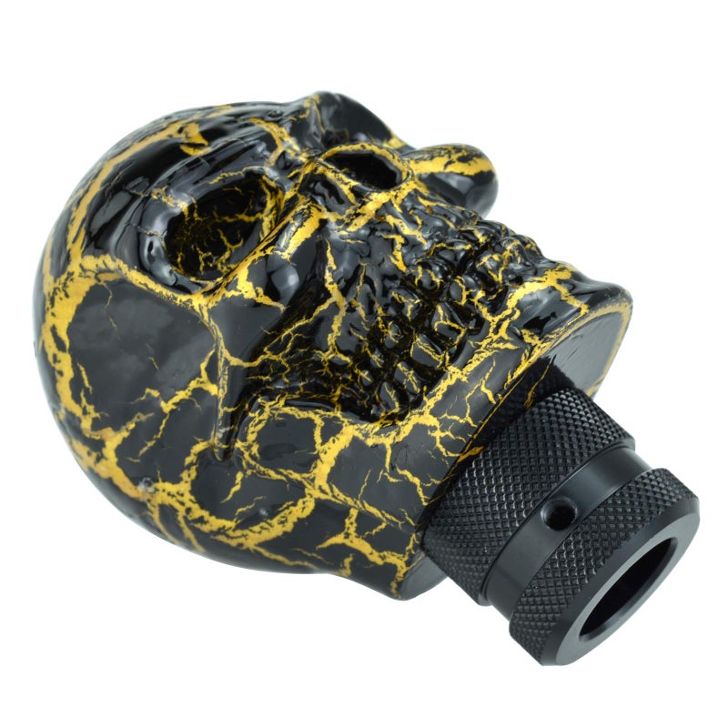 Arenbel Skeleton Car Racing Shift Stick Speed Grip Knob Skull Gear Lever Shifter Handle Fit Most Manual Auto Transmissions, Black Pattern - Image 5