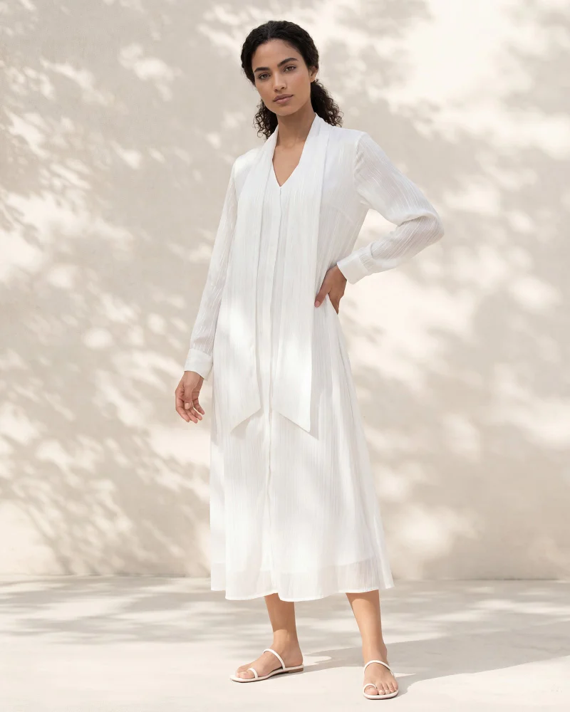 Redtag Women White Printed Maxi Dress