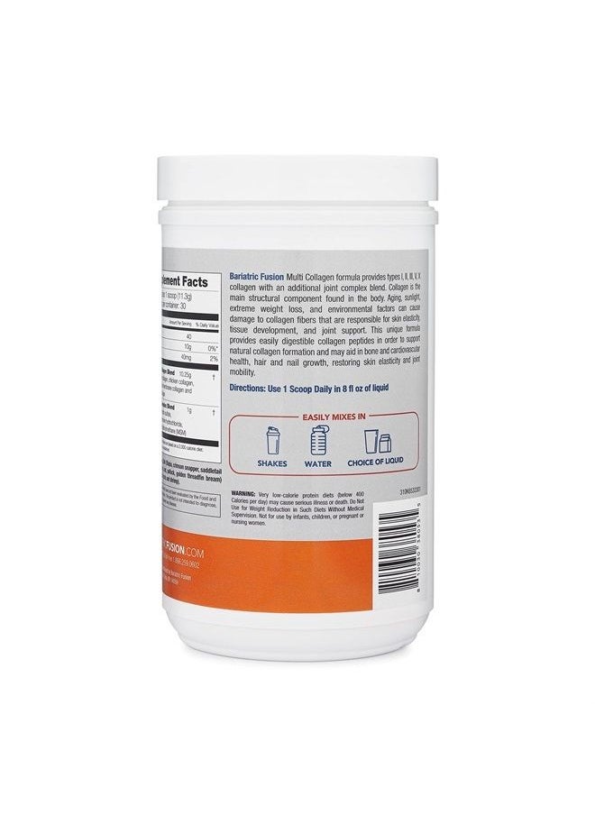 Bariatric Fusion - Unflavored Multi Collagen Protein Powder | Plus Joint Support Complex of MSM and Glucosamine | Dairy, Gluten & Soy Free | Non-GMO | 30 Servings - Image 1