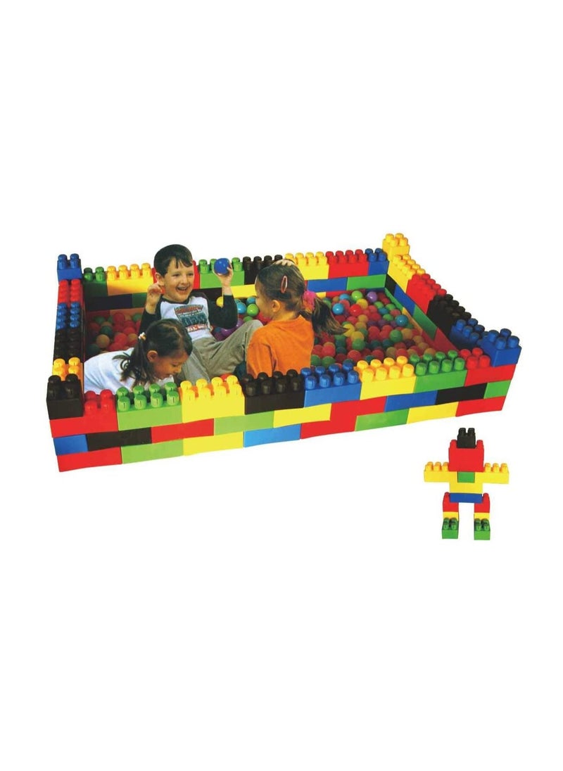 RBWTOYS RBW Toys Jumbo Blocks Building Sets Colorful Interlocking Blocks Set in Puzzle Games,Jumbo Building Blocks Set includes 50 durable plastic blocks in 4 different colors RW-16645  - Image 2