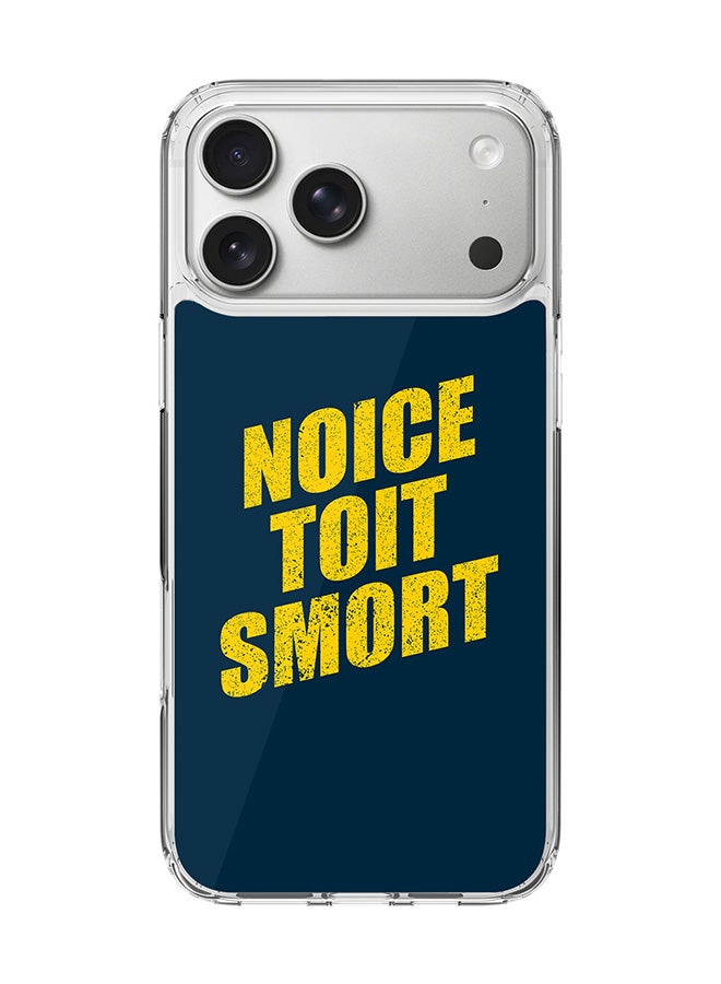 Stylizedd Classic Clear MagSafe Case for iPhone 17 Pro Max , Hybrid Soft Case Flexible Edges Anti Drop TPU PC Gel Thin Transparent Cover [ Designed for iPhone 17 Pro Max ] - Noice Toit Smort