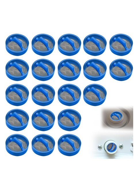 20 Pcs Washer Water Inlet Valve Filter, Washing Machine Water Inlet Valve Washing Machine Filter Hose Washer with Screen Filter, Washing Machine Hose Filter Inline Water Filter Washing Machine