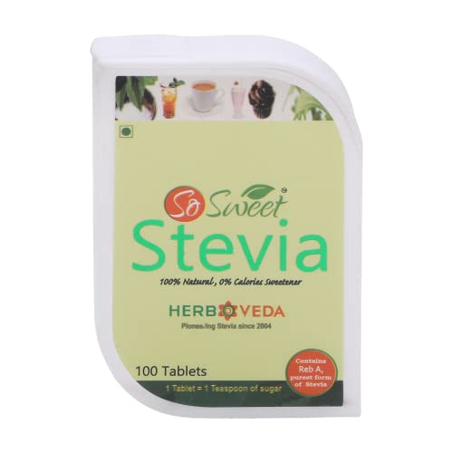 So Sweet Stevia Tablets Sugar Free Natural Zero Calorie Sweetener 100 Tablets - Image 3