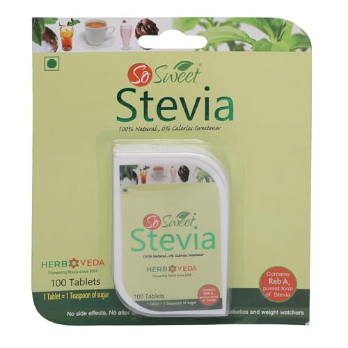 So Sweet Stevia Tablets Sugar Free Natural Zero Calorie Sweetener 100 Tablets - Image 1