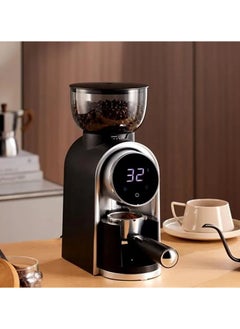 YZMA GLOBAL Burr Coffee Grinder 14-Cup Electric Stainless Steel Coffee Grinder, Adjustable Burr Mill with 25 Grind Settings, LCD Screen Timer & Countdown Display, 150W, for Turkish/Espresso/Mocha/Drip/French Press  - Image 1