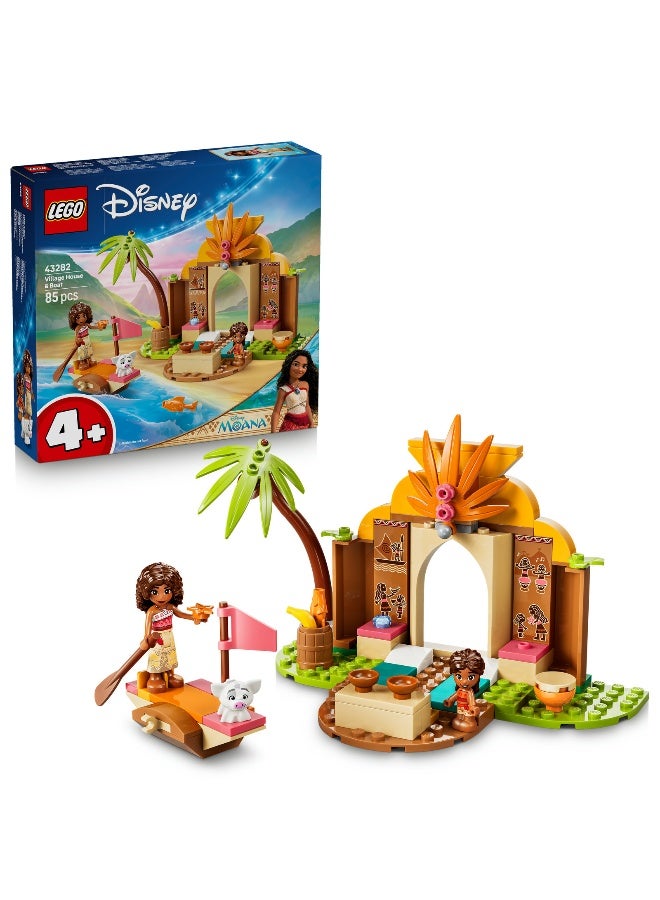 LEGO Disney Moana Village House & Boat 43282 Building Toy Set (149 Pieces) - Image 1