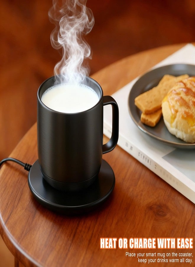 Sdfghj Charging Coaster 2 Compatible with Temperature Control Smart Mug 2 & Mug 1 - Charger Base for Wireless Warmer Cup Accessories - Heated Charger Compatible with Travel Mugs (Black) - Image 3