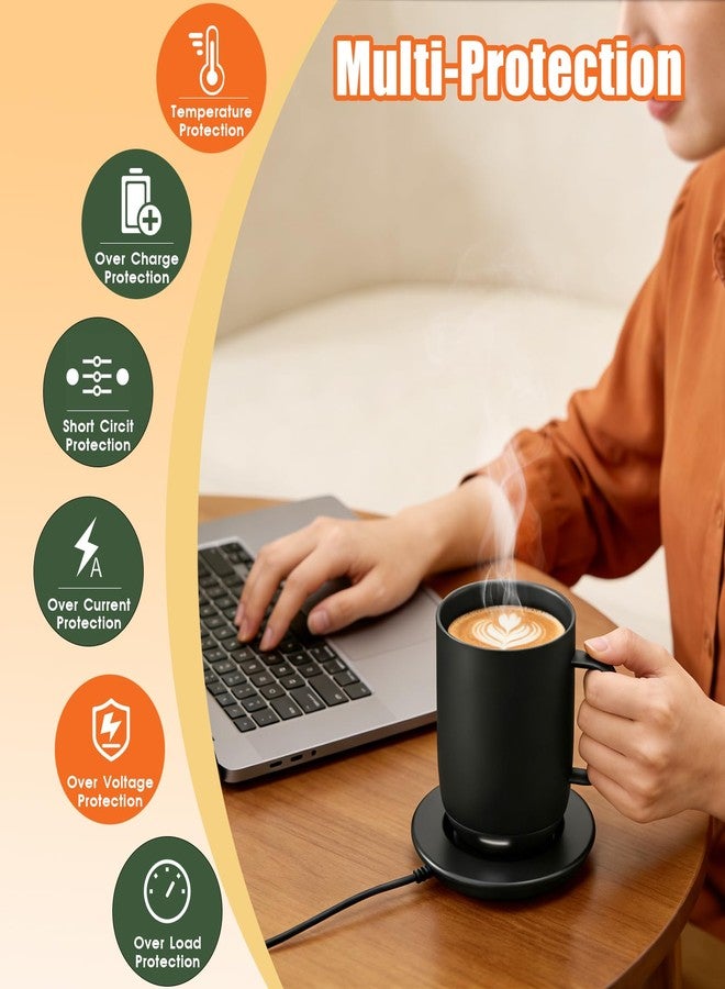 Sdfghj Charging Coaster 2 Compatible with Temperature Control Smart Mug 2 & Mug 1 - Charger Base for Wireless Warmer Cup Accessories - Heated Charger Compatible with Travel Mugs (Black) - Image 4