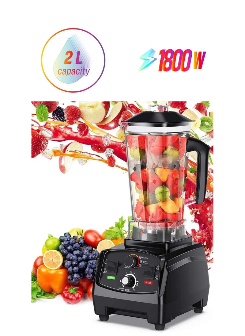 Denx Super Professional Daily Blending Blender - 1800W Motor Blending Seamlessly - 2L Glass Jar For Juicer, Ice Crusher And Electric Grinder | Dx1783 | 1800 W - Image 1