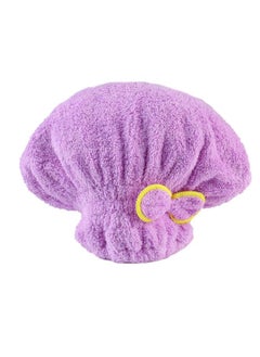 yongsheng Super Absorbent Hair Towel Wrap, Fast Drying Hair Turban Wrap Towels, Bath Cap with Cute erfly Bow, for Girls and Women  - Image 1