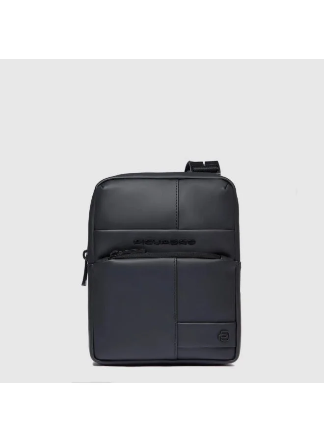 PIQUADRO Piquadro CA3084W129 Men's Crossbody Bag 9 Inch with iPad Mini Compartment, RFID Protection & Leather Trim