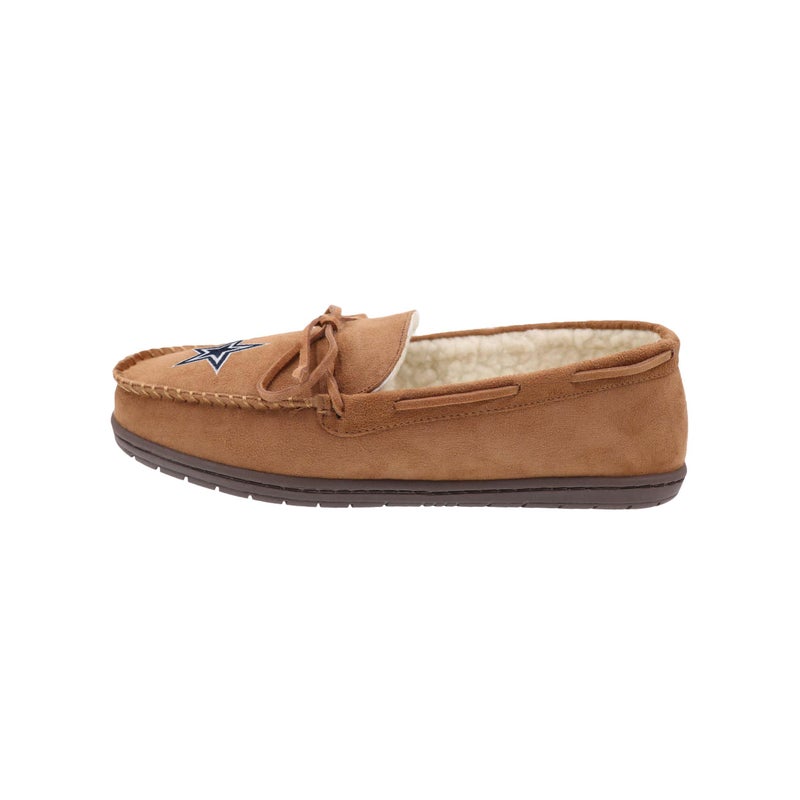 FOCO Dallas Cowboys NFL Mens Team Logo Moccasin Slippers - M - Image 3