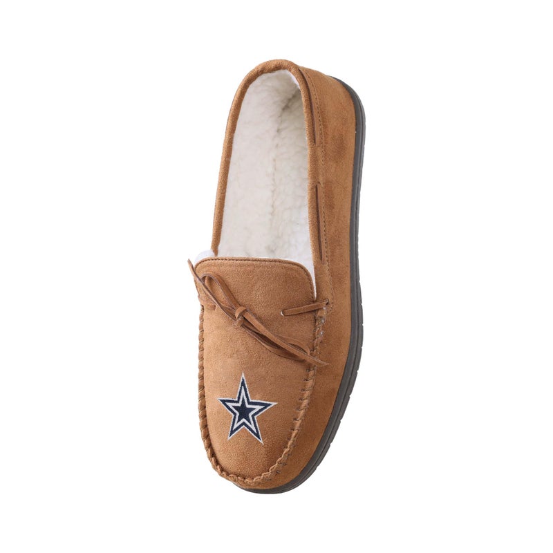 FOCO Dallas Cowboys NFL Mens Team Logo Moccasin Slippers - M - Image 5
