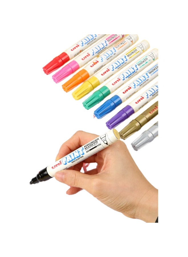 Uni Mitsubishi (Uni) Px-21 Small Letter Paint Pen, 0.8-1.2Mm Industrial Marker Pen, Logistics Pen (Can Be Used For Car Touch-Up Painting), Pink, 12-Pack - Image 2
