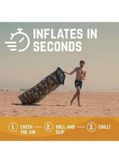 Meetion Inflatable Couch – Cool Inflatable Lounger. Upgrade Your Camping Accessories. Easy Setup Inflatable Chair is Perfect for Beach Gear  - Image 4