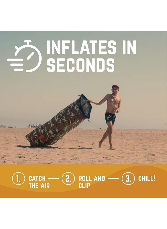 Meetion Inflatable Couch – Cool Inflatable Lounger. Upgrade Your Camping Accessories. Easy Setup Inflatable Chair is Perfect for Beach Gear  - Image 4