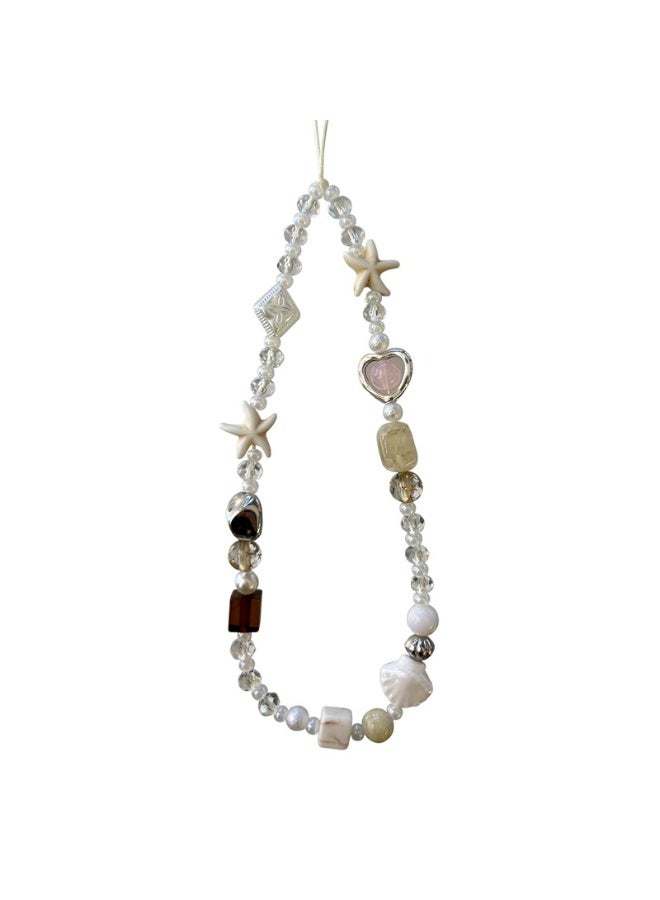 NIBEMINENT Phone Charm/ Chain Strap for Women Girls, Island Sweetheart Cell Phone Case Lanyard Wrist Strap