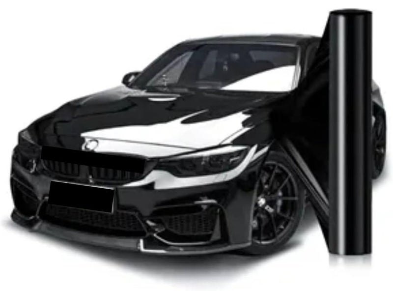 CREON High Gloss Anti Scratch Black Glossy Paint Protection Film PPF for Car Protection and Decoration (in 24x150, Black PPF Film) - Image 3