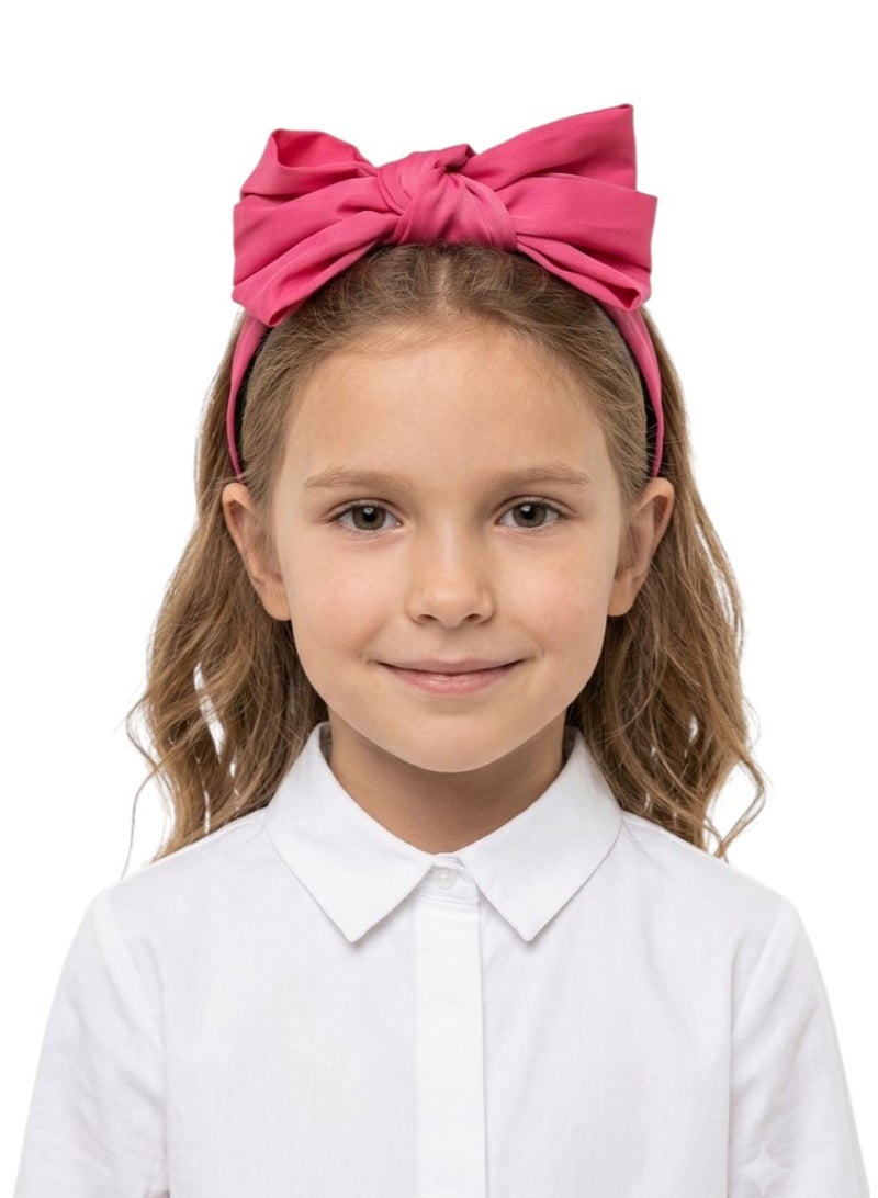 Bidani Top-knot headband - Dark Pink - Image 1