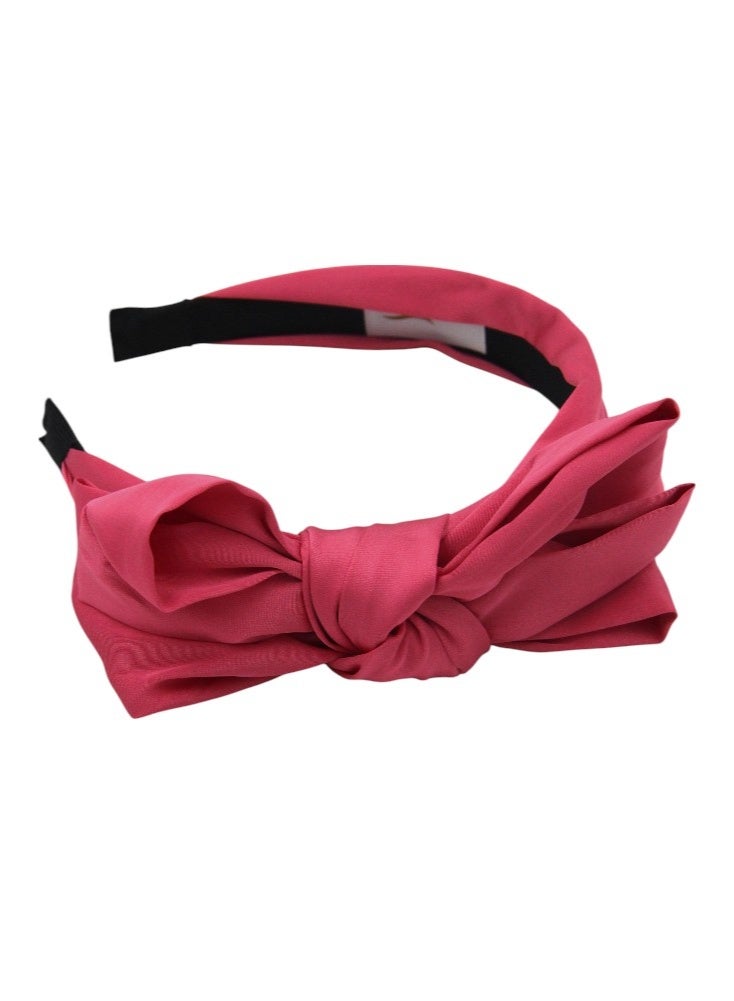 Bidani Top-knot headband - Dark Pink - Image 3
