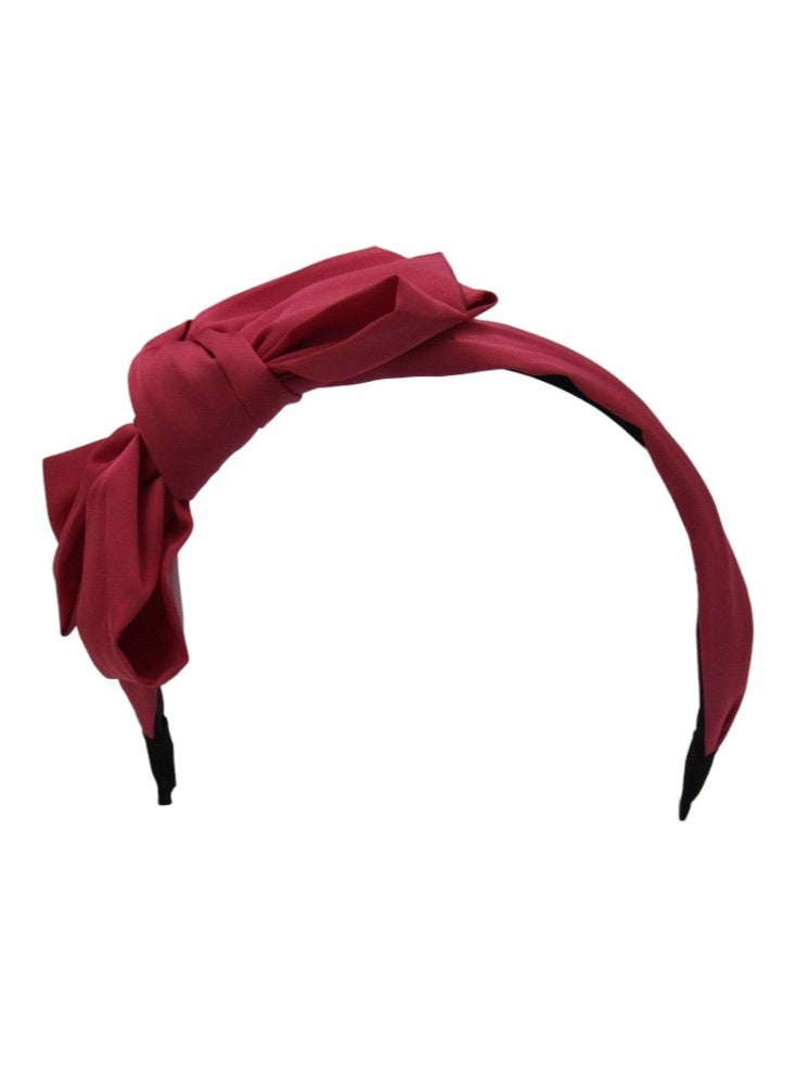 Bidani Top-knot headband - Dark Pink - Image 2