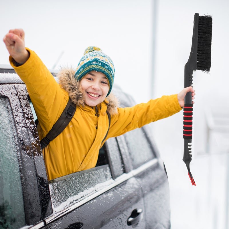 Detachable Snow Brush Multi-functional Ice Snow Scraper Car Use Snow Brush - Image 2