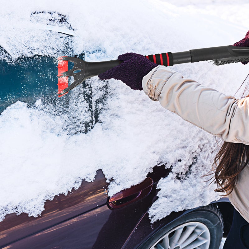 Detachable Snow Brush Multi-functional Ice Snow Scraper Car Use Snow Brush - Image 4