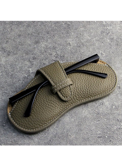 حافظة نظارات محمولة، حقيبة نظارات محمولة، صندوق نظارات إبداعي، حقيبة تخزين نظارات شمسية مضادة للتوتر، غطاء حماية للنظارات المخصصة لقصر النظر للرجال والنساء، جلد فائق النحافة ناعم وواقي