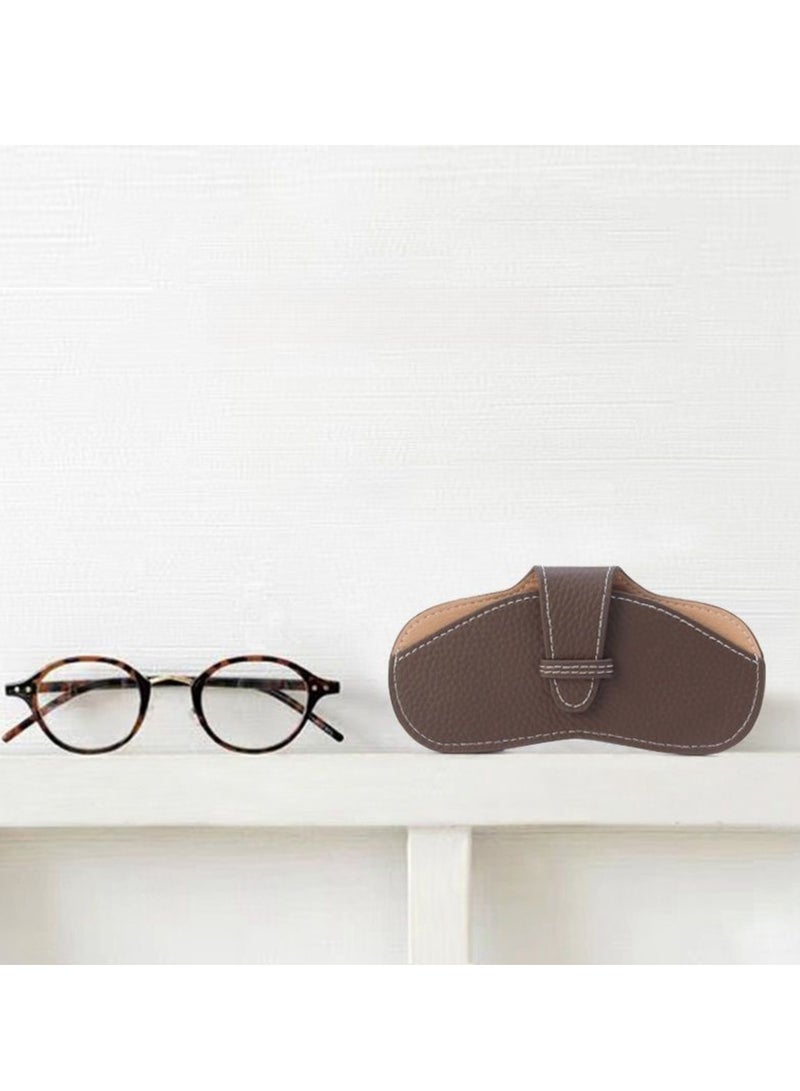 حافظة نظارات محمولة، حقيبة نظارات محمولة، صندوق نظارات إبداعي، حقيبة تخزين نظارات شمسية مضادة للتوتر، غطاء حماية للنظارات المخصصة لقصر النظر للرجال والنساء، جلد فائق النحافة ناعم وواقي