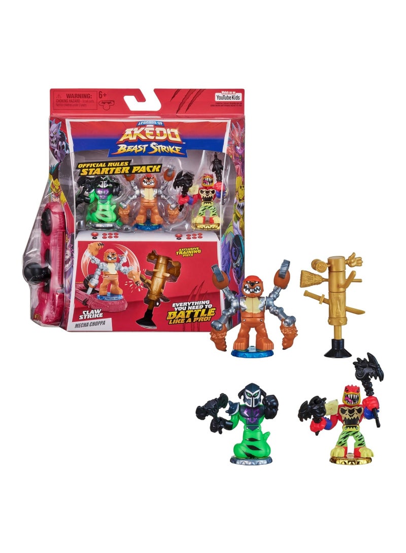 اكيدو Legends of Akedo Beast Strike - حزمة القواعد الرسمية Claw Strike Starter Pack - Image 1