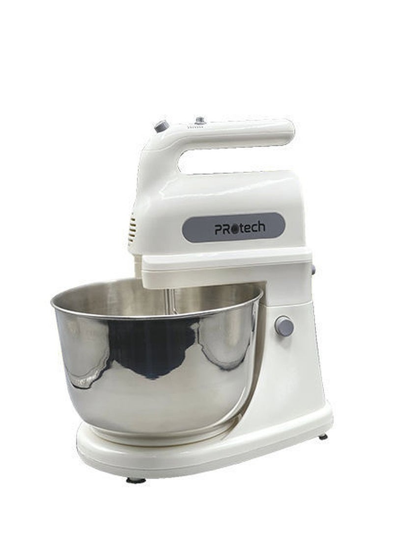 Pro Tech Stand Mixer 400 Watt 5 Speeds White PRO-HM400