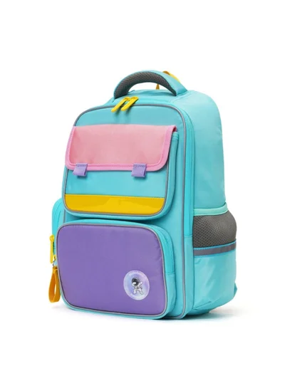 موكوبارا للتجارة ذ.م.م The Cheddar Backpack - Lightweight Water-Resistant School Backpack for Kids (6-8 Year) with Magicmove Logo and Reflective Stripe Ideal for School, Travel, and Outdoor Adventures (Multicolor)