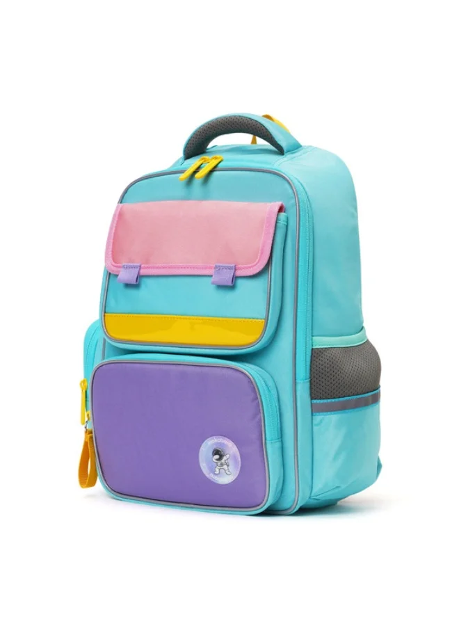 Mokobara The Cheddar Backpack - Lightweight Water-Resistant School Backpack for Kids (6-8 Year) with Magicmove Logo and Reflective Stripe Ideal for School, Travel, and Outdoor Adventures (Multicolor)